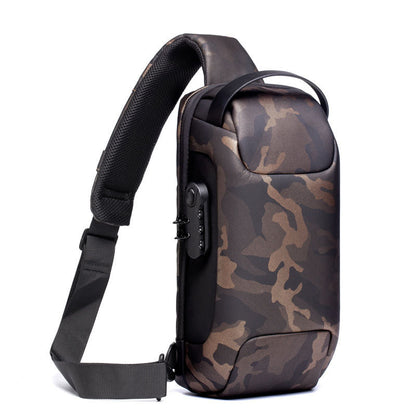 Waterproof Men’s Sling Bag – Crossbody Chest Shoulder Backpack for Travel & Daily Use