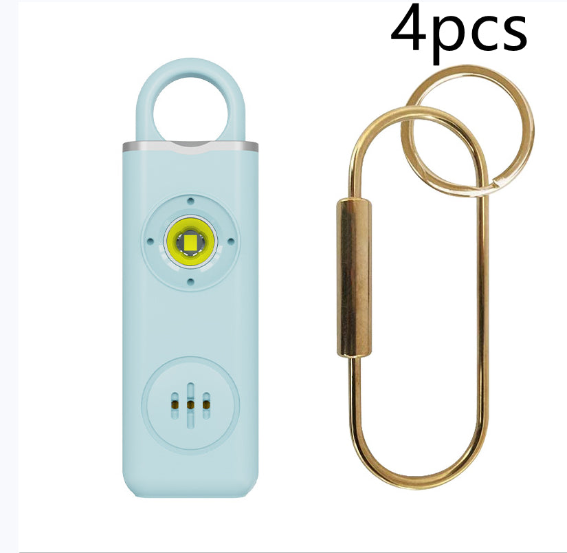 Personal Safety Alarm Keychain for Women – Loud Siren with SOS LED Light