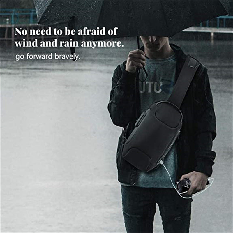 Waterproof Men’s Sling Bag – Crossbody Chest Shoulder Backpack for Travel & Daily Use